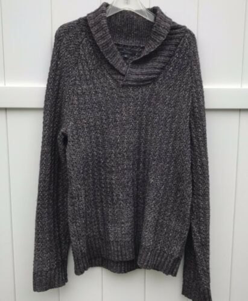 Marc Anthony Cowl Neck Sweater Womens Sz L Large Gray Top Shirt Cotton